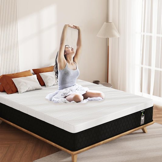 Full Size Hybrid Mattress Medium-Firm, 10" Innerspring-0