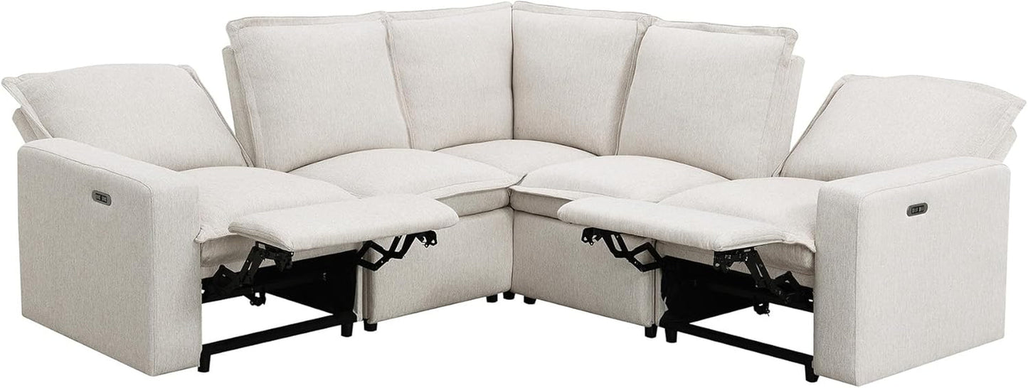 Symmetrical Power Reclining Sectional Sofa L-Shaped-2