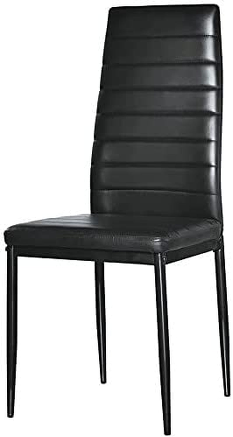 Modern Black 5-Piece Kitchen Table and Chair Set-1