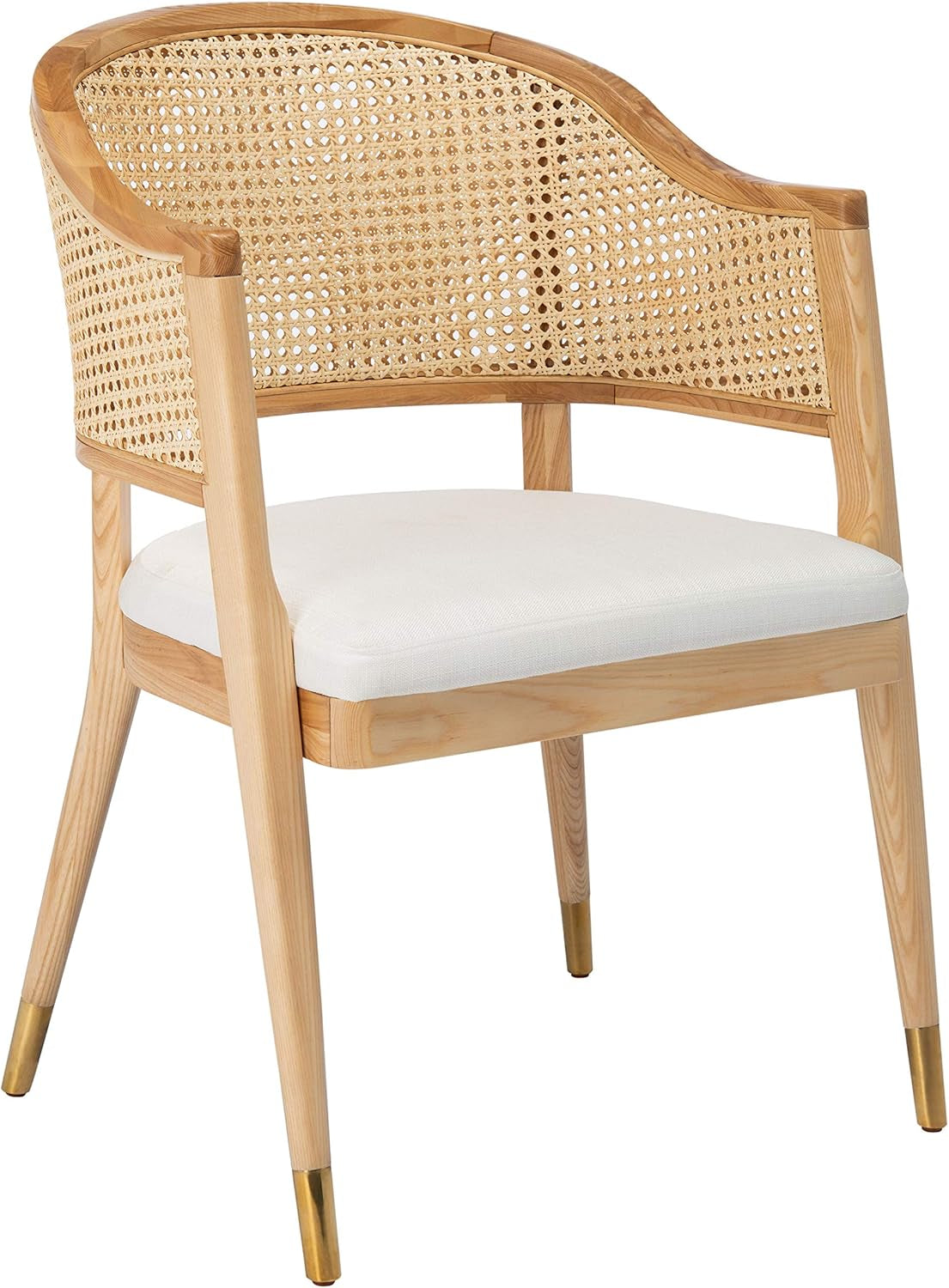 Couture Home Collection Rogue Natural Rattan Living Room Dining Accent Chair (Fully Assembled) SFV4106B-4