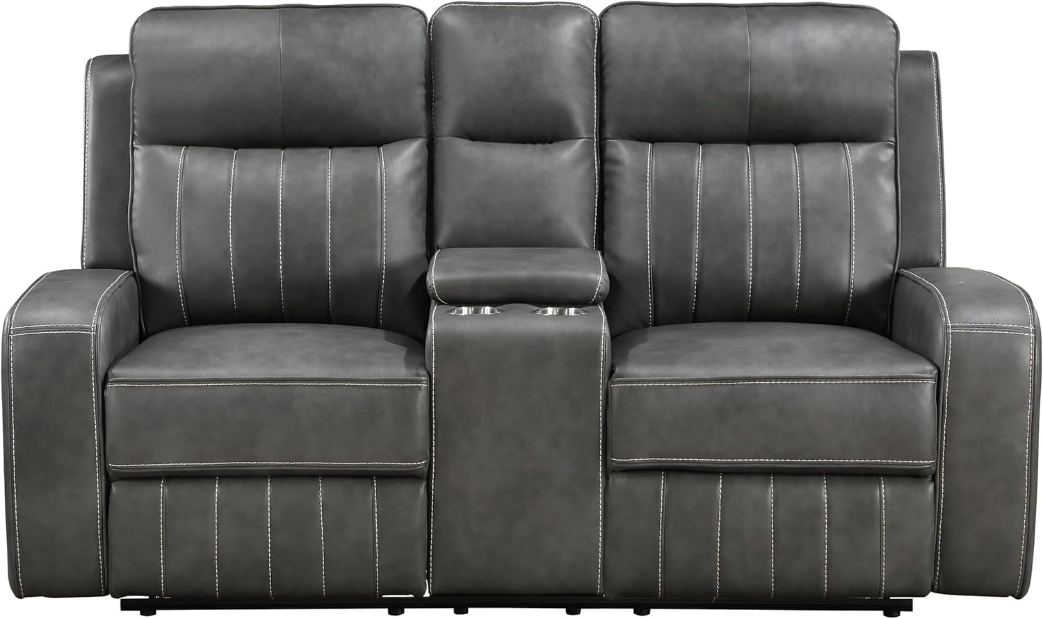Gray Reclining Loveseat rana-3