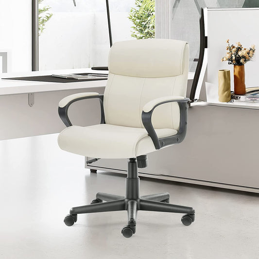 Ergonomic PU Leather Swivel Office Chair-0