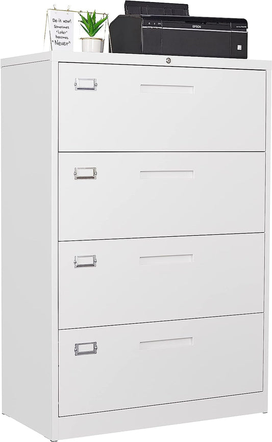 Lockable 4-Drawer Metal File Cabinet for Home Office-1