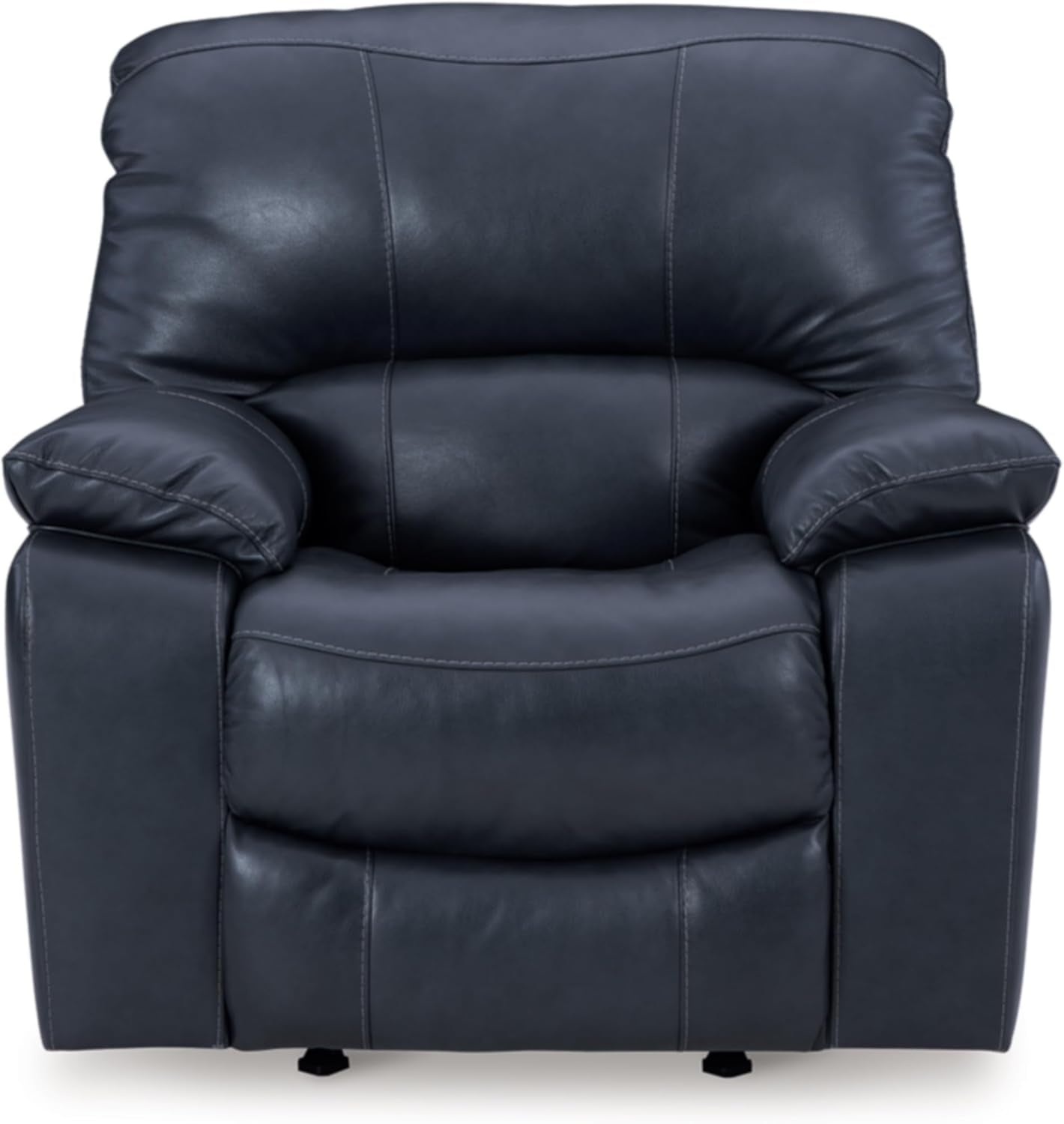 Leesworth Modern Leather Match Power Rocker Recliner USB Port, Blue-3
