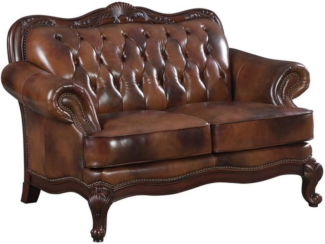 Victoria 3-Piece Sofa Set, Brown-3