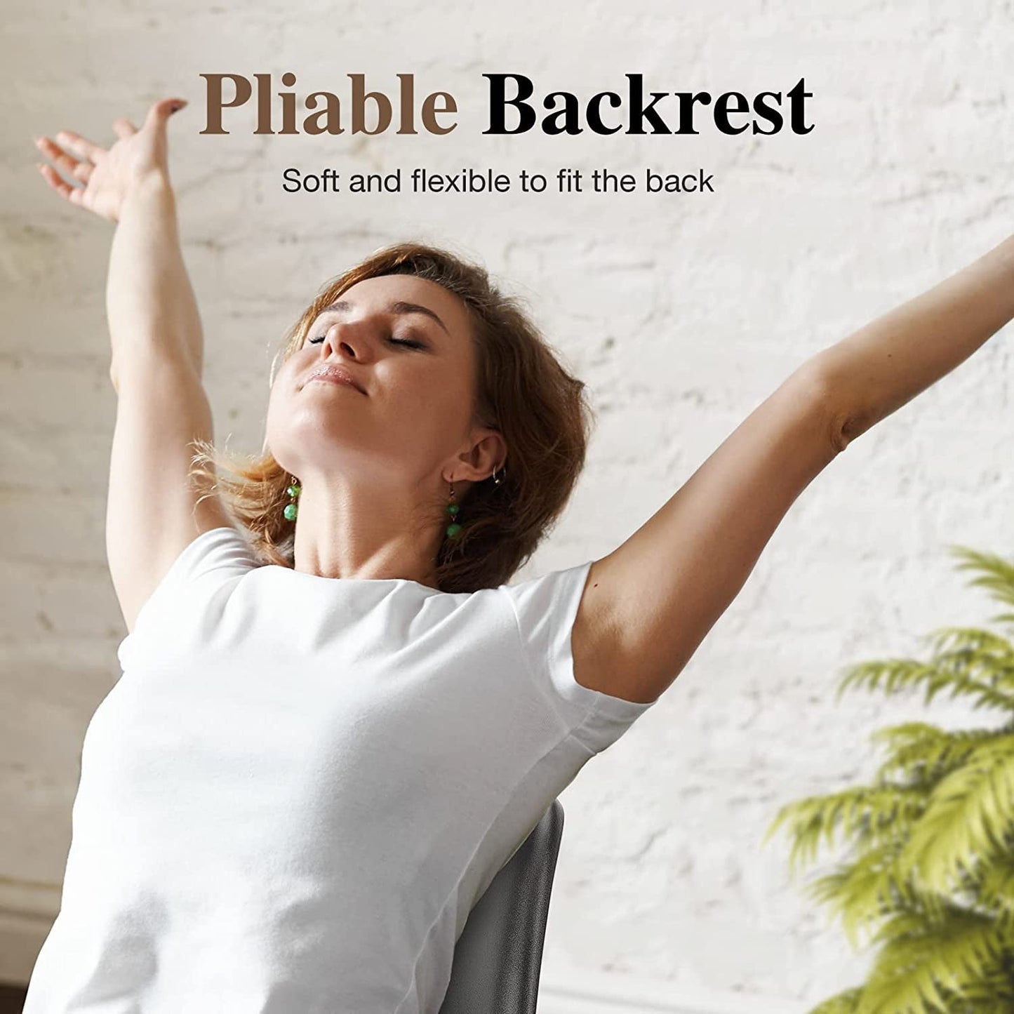 Mid-Century Modern PU Leather Dining Chairs, Set of 4-4