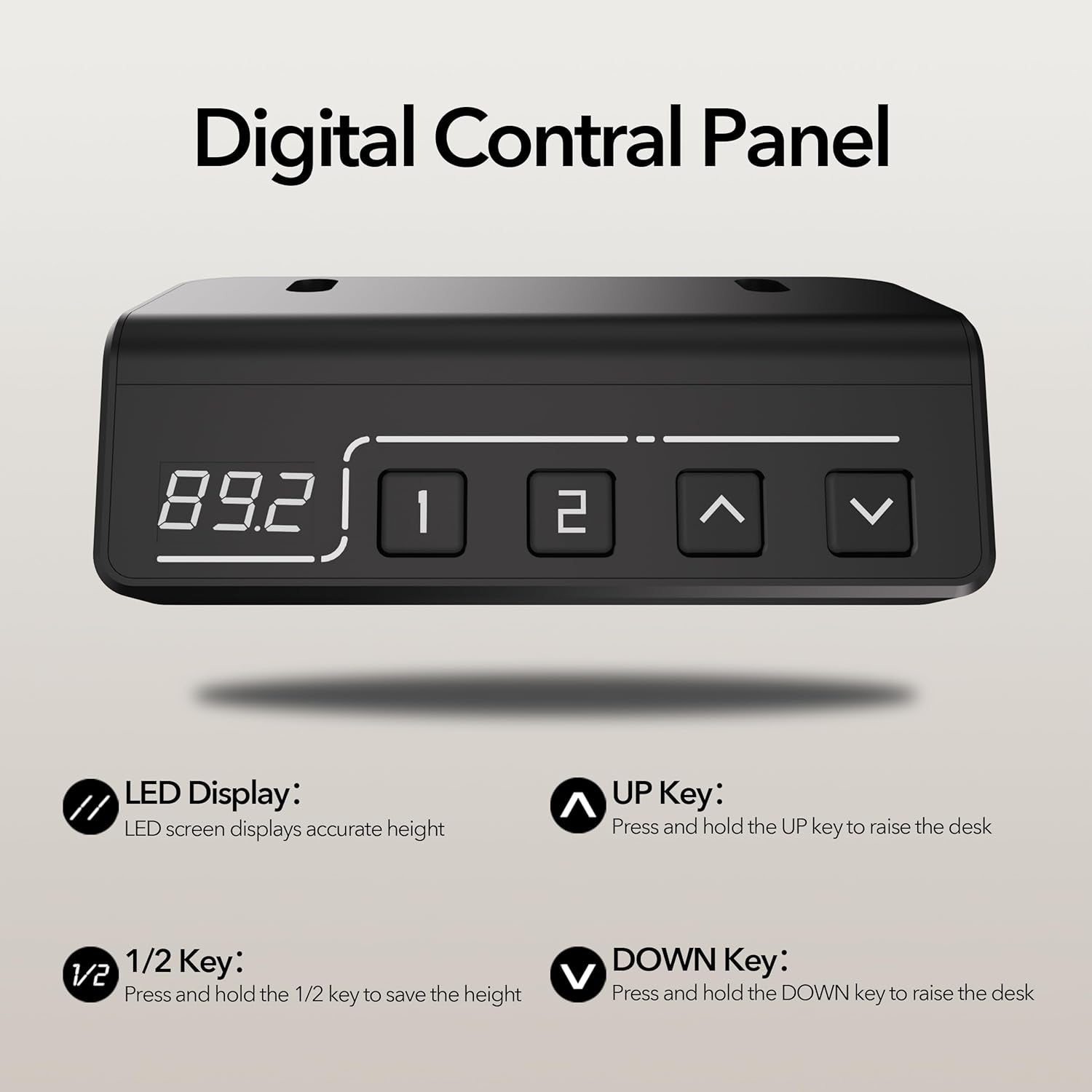 Electric Standing Desk Adjustable Height, Stand up Home Office Desk, 40X24 Inches Sit Stand Desk with Memory Preset, Rustic Brown-4