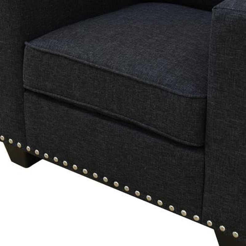 Comfy Sofa Couch, Modern 3 Seater Couche for Living Room, Button Tufted Upholstered Furniture, Solid and Easy to Install Small Couch for Bedroom, Apartment-3