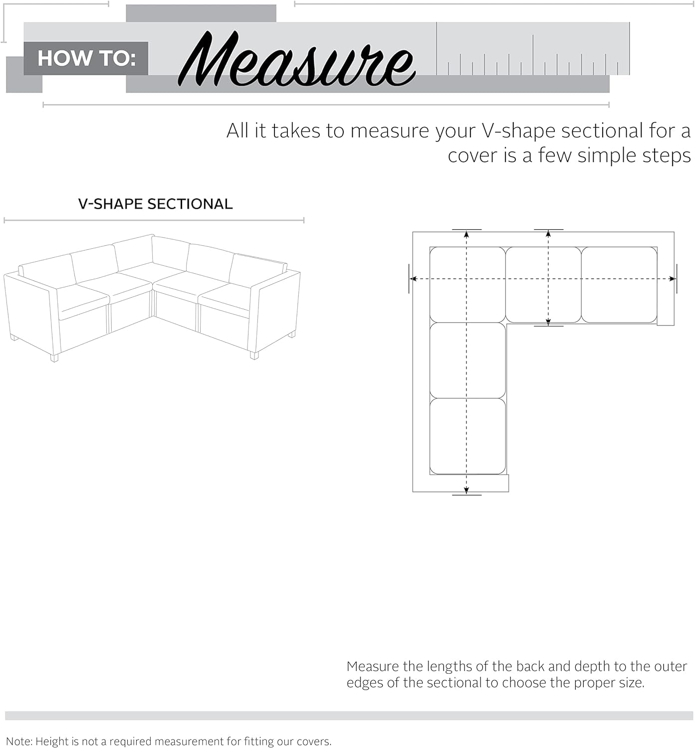 56-304-051501-EC Veranda V-Shaped Sectional Sofa Cover, X-Large, Pebble-Earth-Bark, Patio Furniture Covers-2