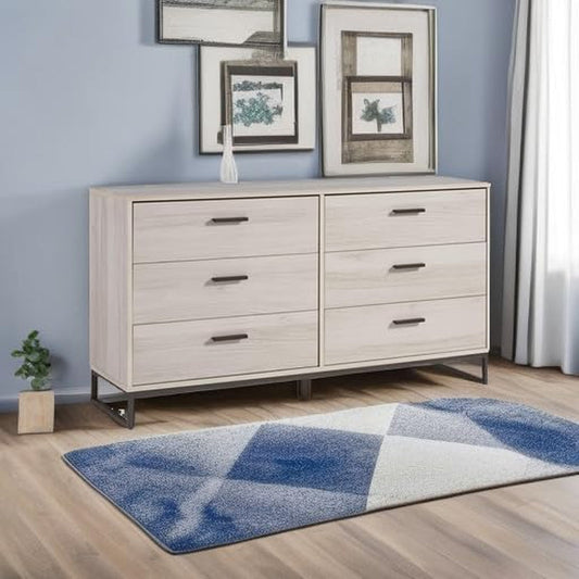 Socalle 6 Drawer 59" Dresser, Beige-1