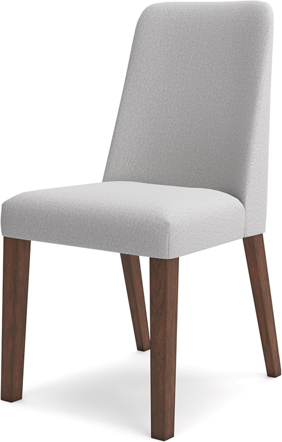 Lyncott Contemporary Dining Room Upholstered Side Chair with Foam Cushion, Set of 2, Cream & Brown-3