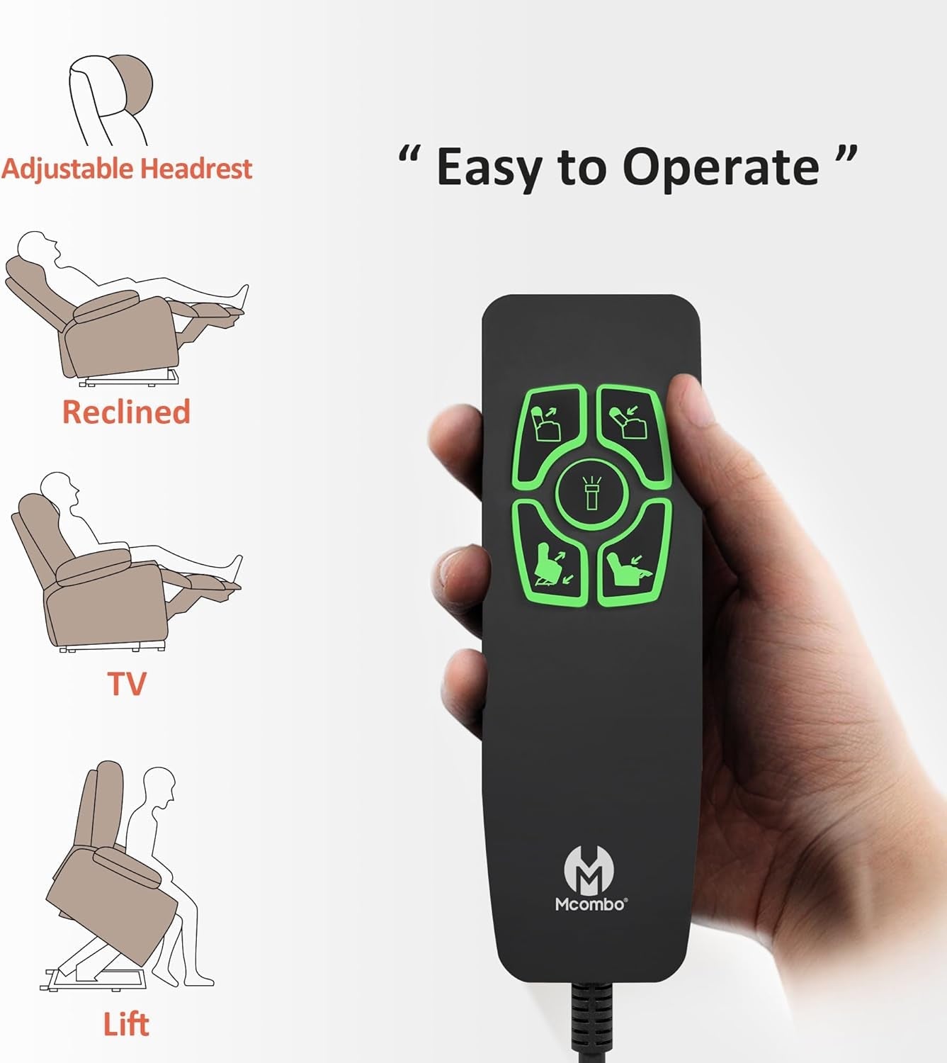 Small Size Power Lift Recliner Chair Sofa with Massage and Dual Heating, Adjustable Headrest for Elderly People Petite, USB Ports, Faux Leather 7111 (Dark Coffee)-3