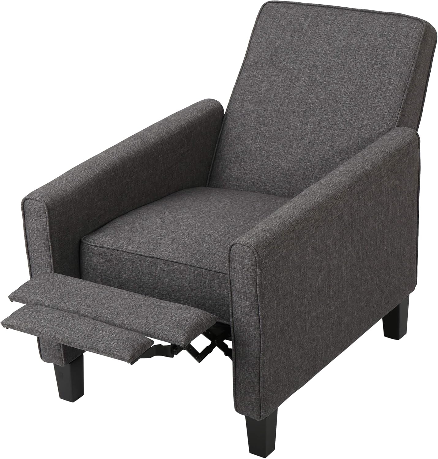 Emmie Fabric Recliner (Set of 2), Smoke, Dark Brown-3