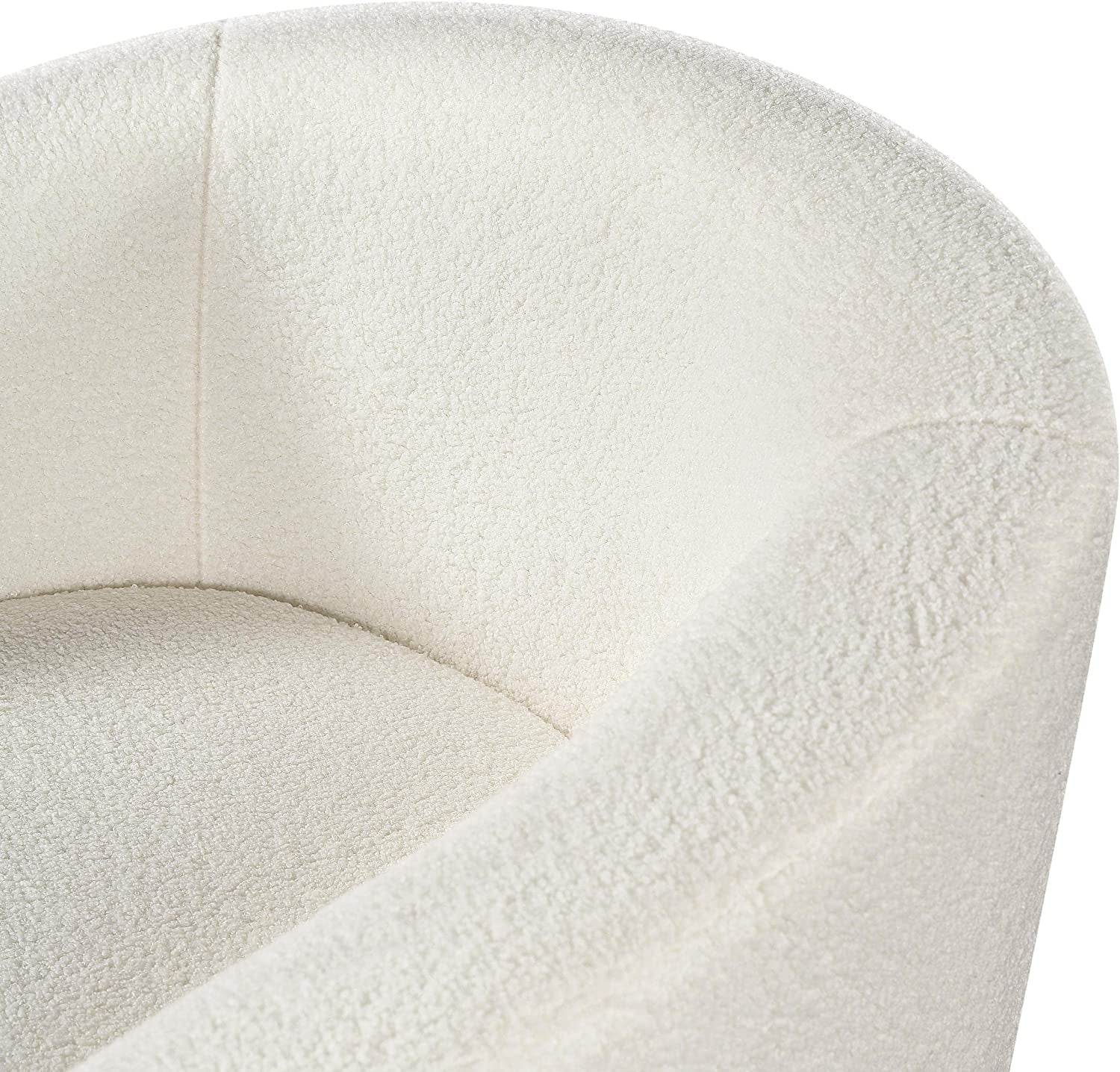 Soft Ivory Accent Chair and Ottoman Set-1