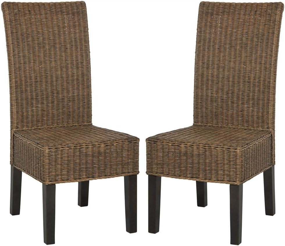 Home Collection Arjun Grey Wicker 18-Inch Dining Chair-0