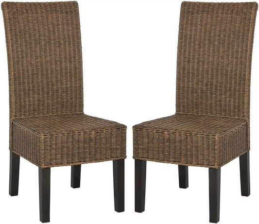 Home Collection Arjun Grey Wicker 18-Inch Dining Chair-0