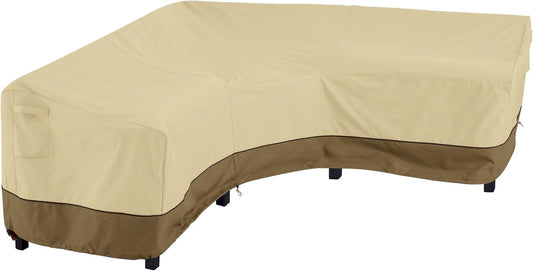 56-304-051501-EC Veranda V-Shaped Sectional Sofa Cover, X-Large, Pebble-Earth-Bark, Patio Furniture Covers-0