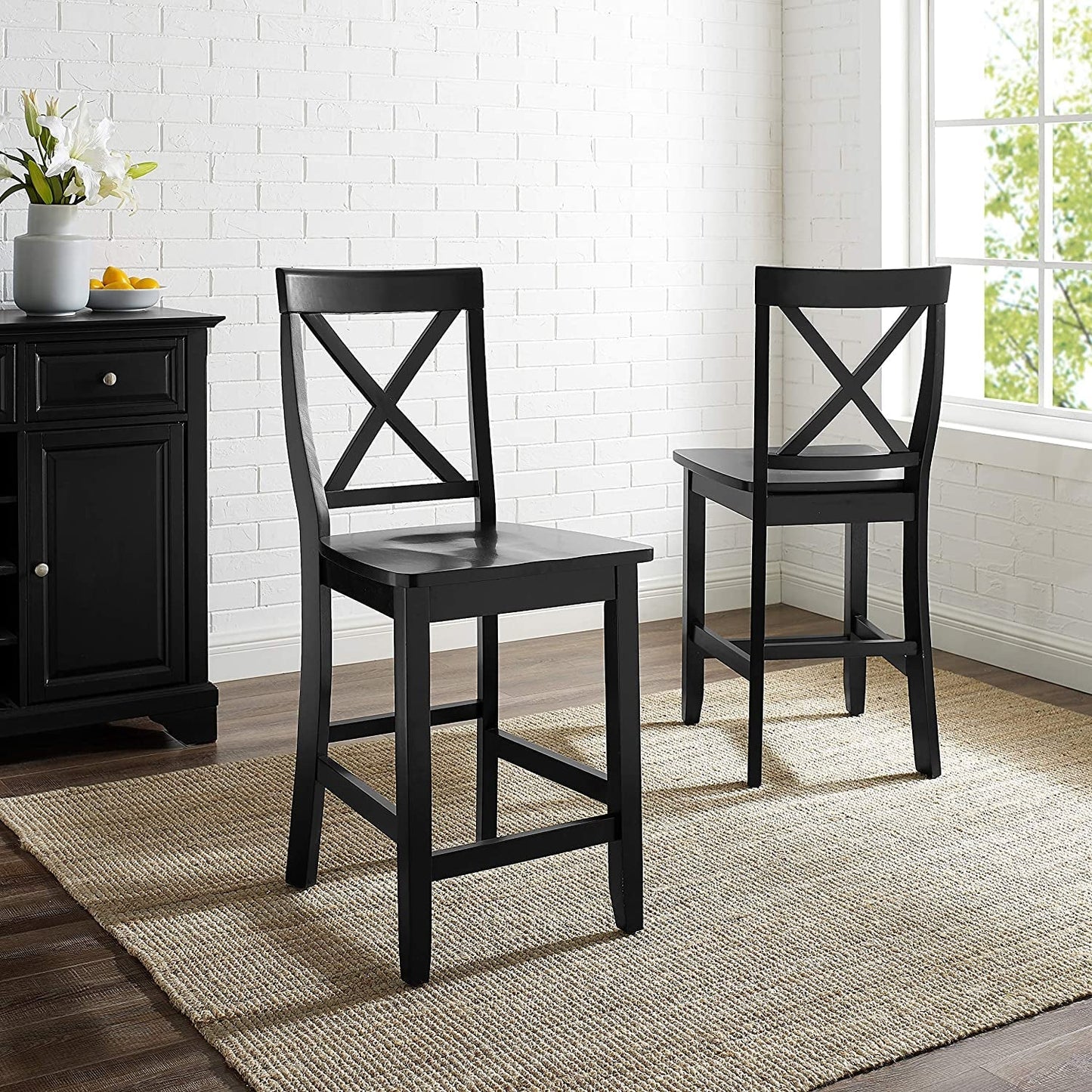 Crosley Furniture X-Back Bar Stool Set-0
