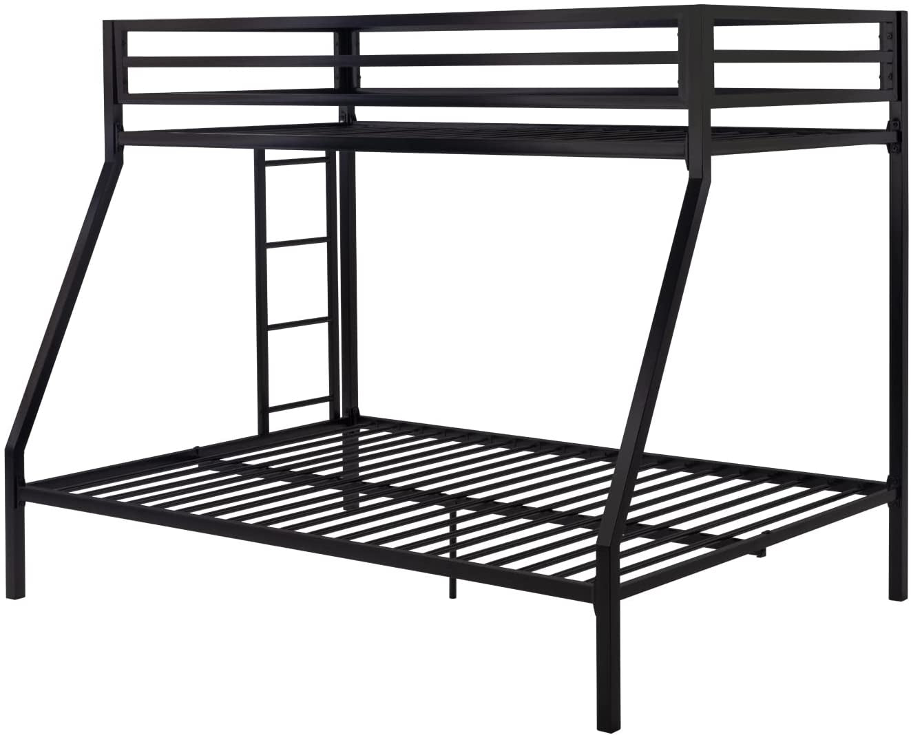 Low Bunk Bed with Slide, Twin-Over-Twin, Clay-1
