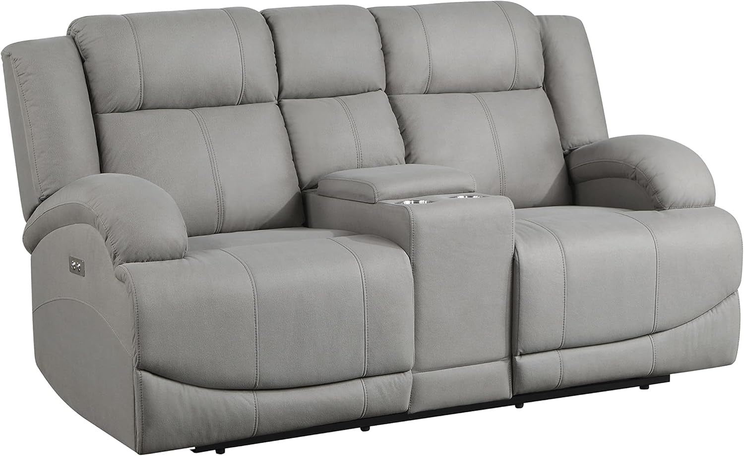 Landwood Power Reclining Living Room Set, 3-Piece, Gray-3