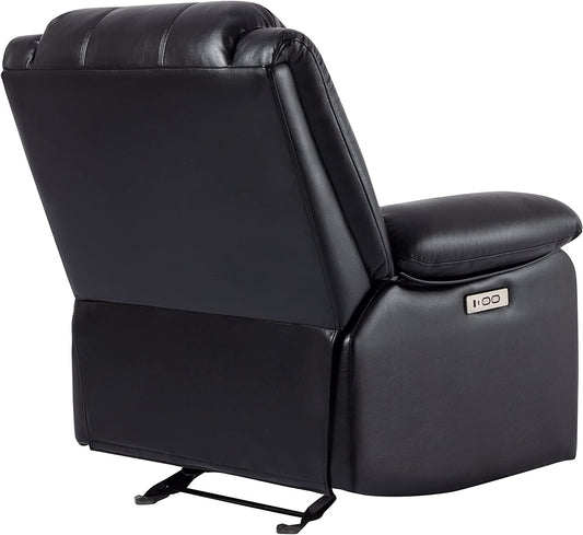 Faux Leather Electric Glider Reclining Chair-1