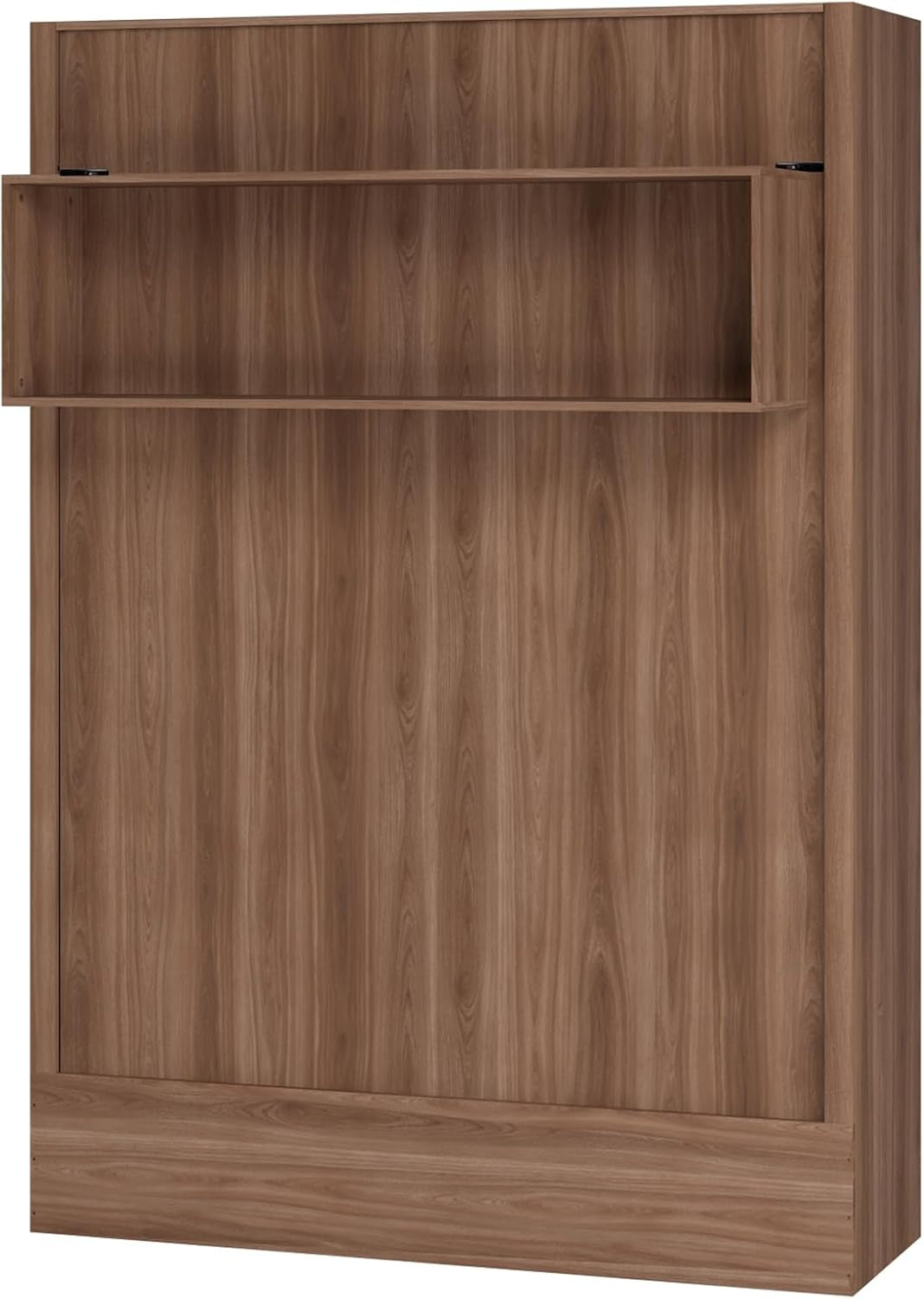 Easy-Lift Full Murphy Wall Bed with Shelf Storage-2
