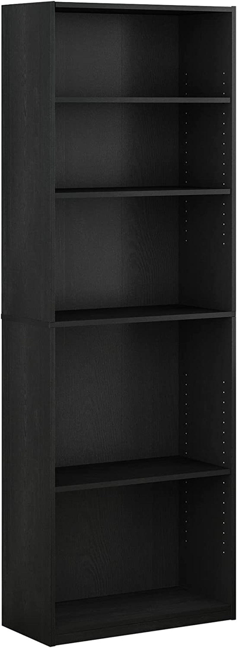 JAYA Black 5-Tier Bookcase for Home-0