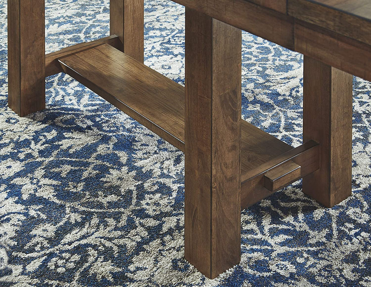 Moriville Farmhouse Dining Extension Table, Seats up to 8-4