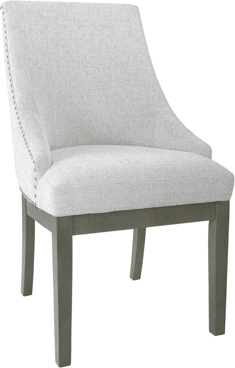 Home Decor | Upholstered Anywhere Dining Chair | Accent Chairs for Living Room & Bedroom | Decorative Home Furniture - Neutral Textured Solid (Single Pack)-0