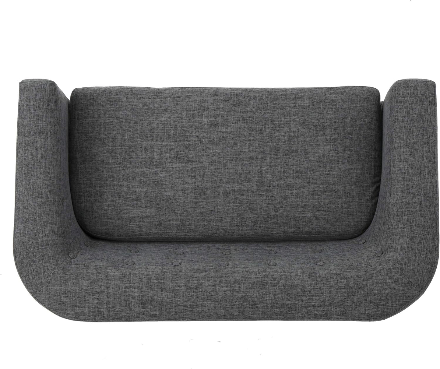 Grey Mid-Century Loveseat: Modern, Stylish Design-3