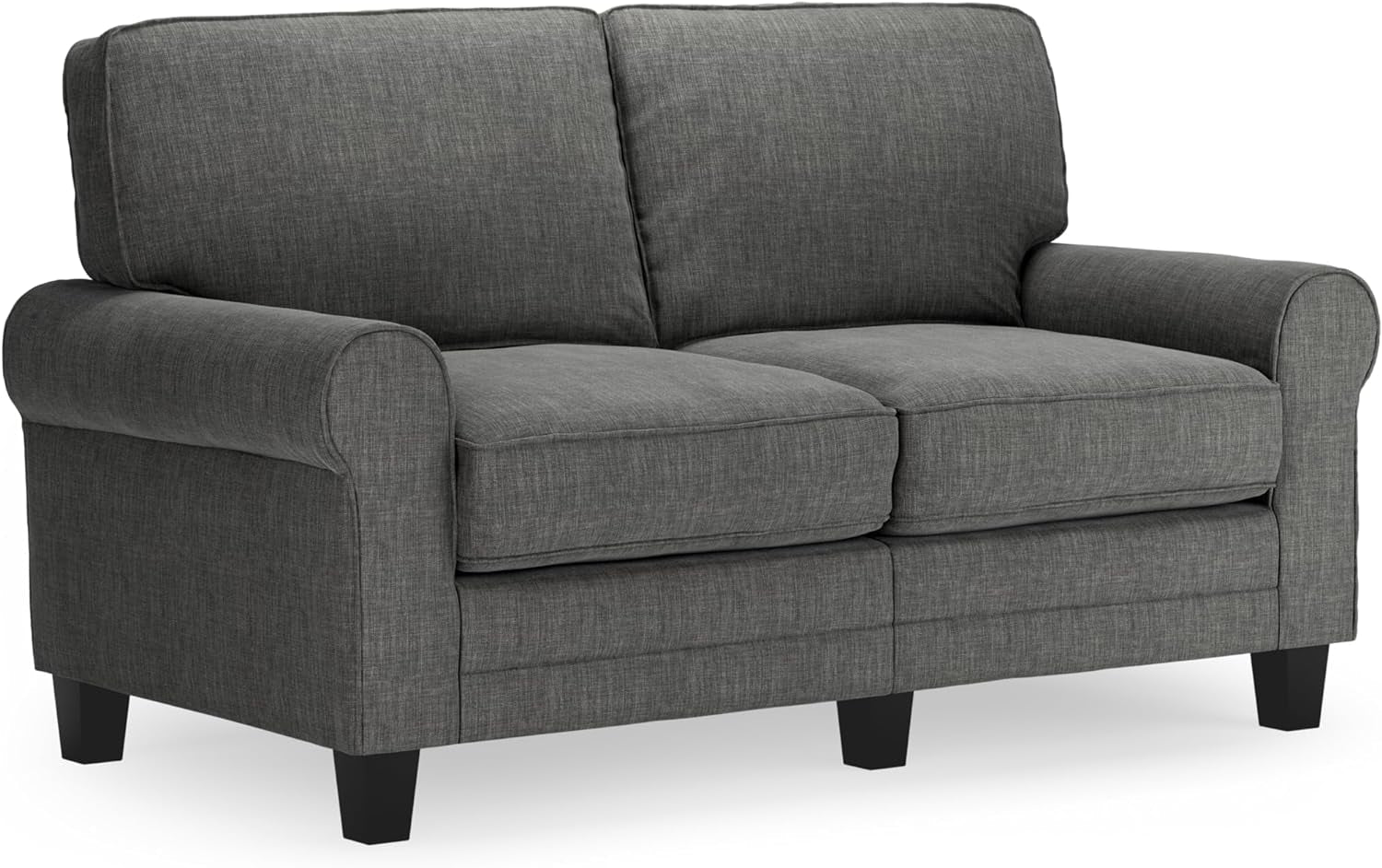Buckwheat Beige Rolled Arm Loveseat (73")-1