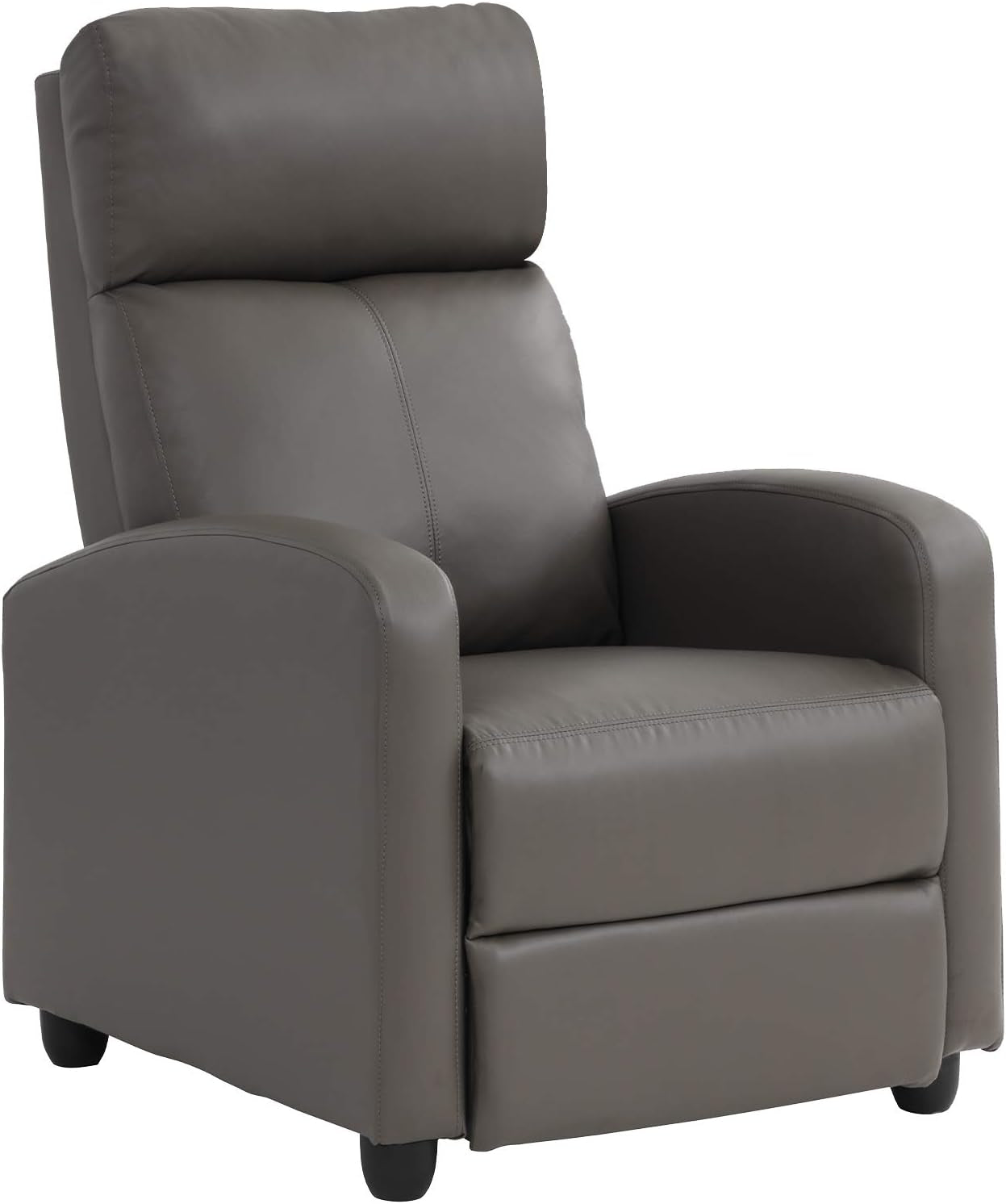 Recliner Chair for Living Room Reading Chair Recliner Sofa Winback Chair Single Sofa Home Theater Seating Modern Reclining Chair Easy Lounge with PU Leather Padded Seat Backrest-0