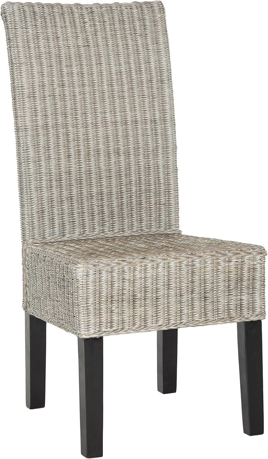 Home Collection Arjun Grey Wicker 18-Inch Dining Chair-3