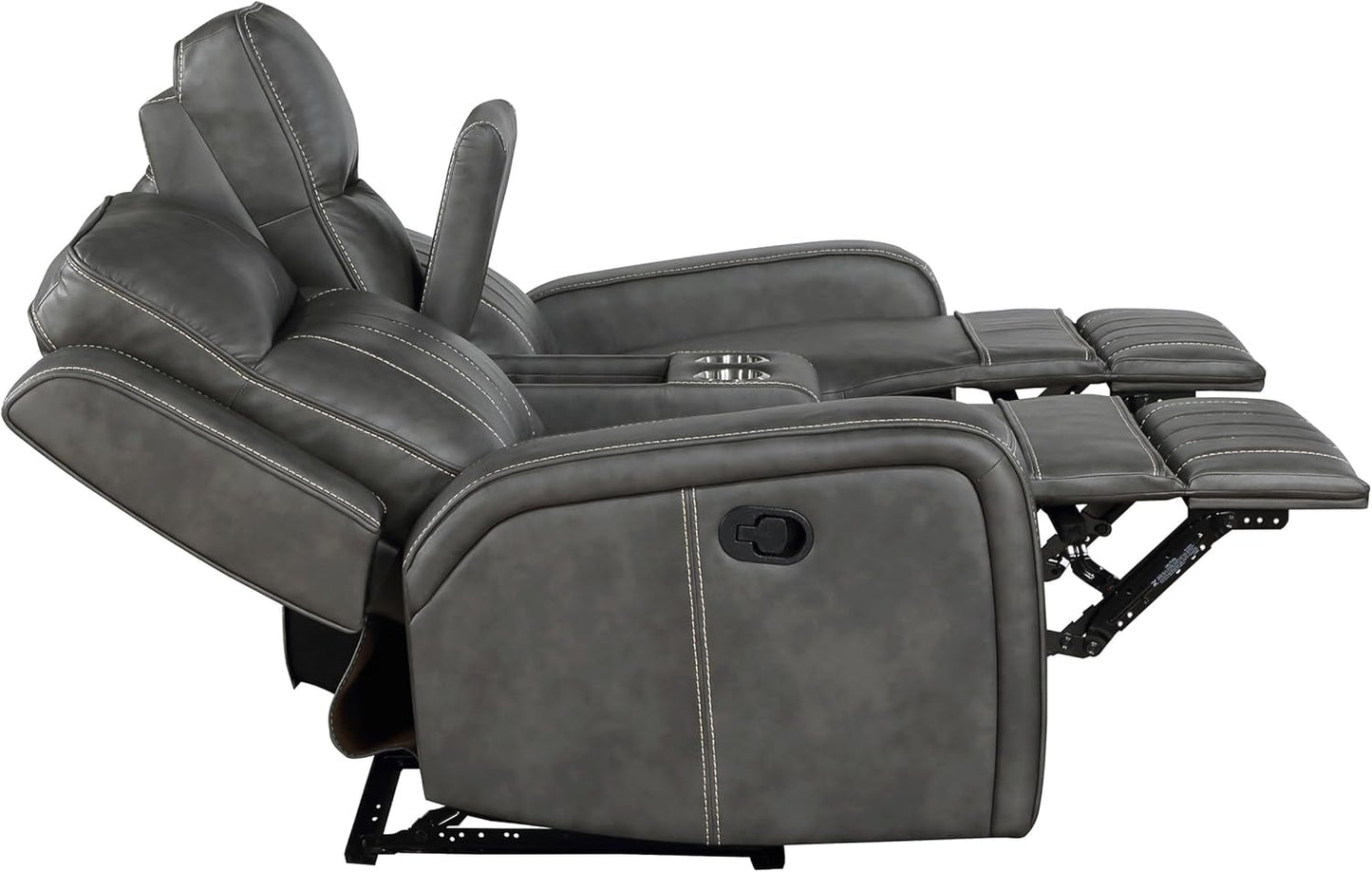 Gray Reclining Loveseat rana-4
