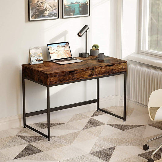 Rustic Brown Small Writing Desk-0