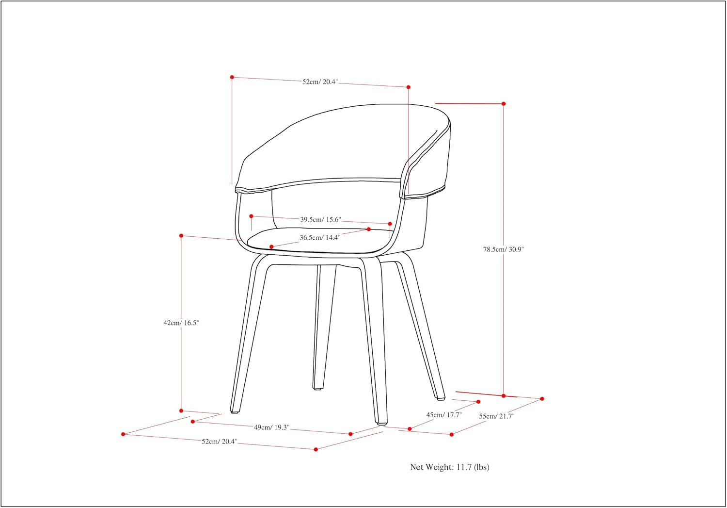 Lowell Mid Century Modern Bentwood Dining Chair with Light Wood in Light Grey Polyester Linen, for the Dining Room-2