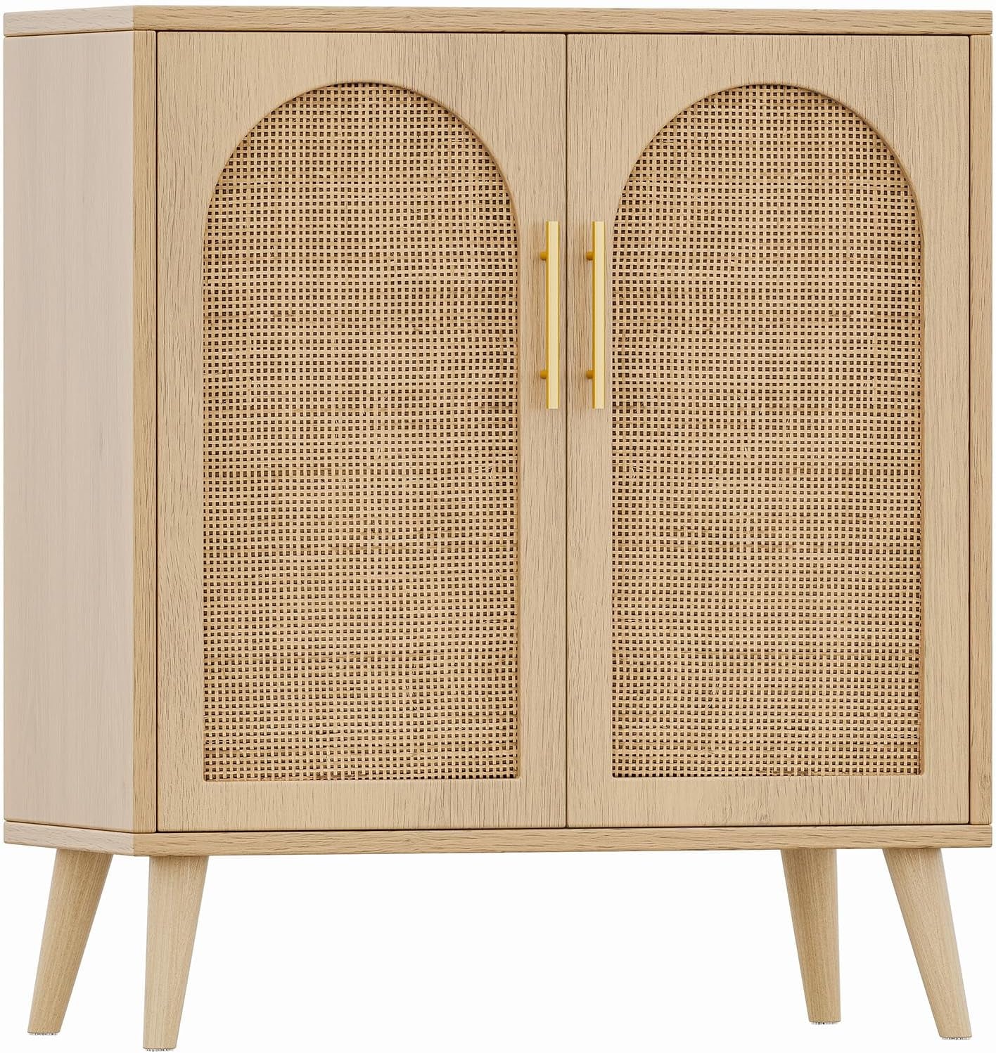 Natural Rattan Door Sideboard Buffet Cabinet-1