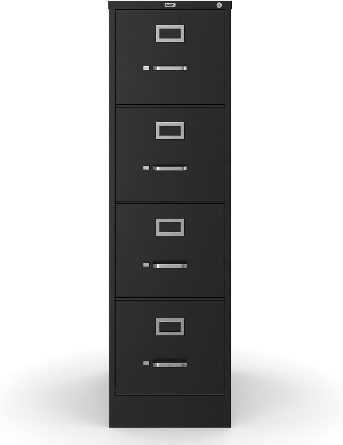 Commercial 4-Drawer Vertical File Cabinet, Locking, Letter, Black, 22-Inch D (22337D)-3