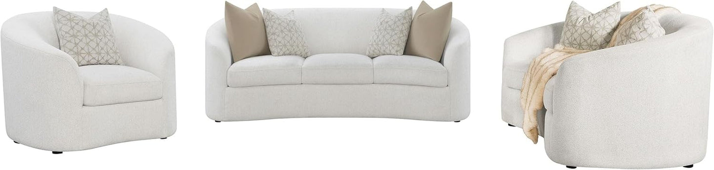 Rainn 3-Piece Upholstered Tight Back Living Room Set Latte-0