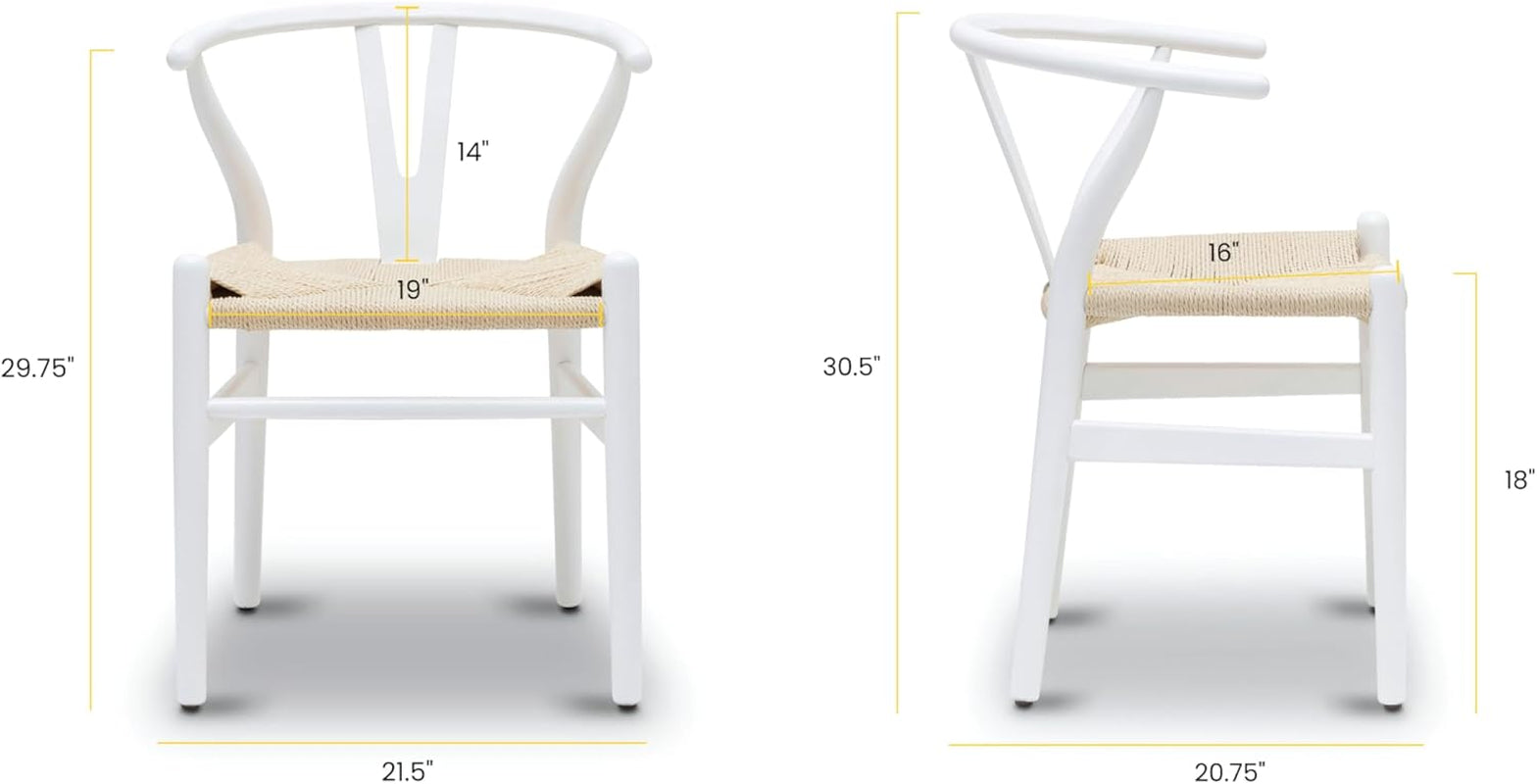 Weave Dining Chair, Single, White-1