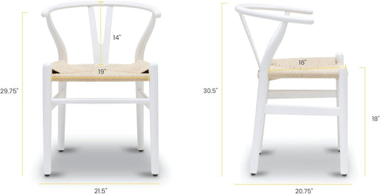 Weave Dining Chair, Single, White-1