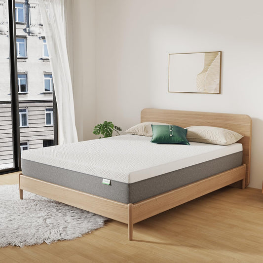 Twin Gel Memory Foam Mattress 8", Plush Comfort, Pressure Relief-0