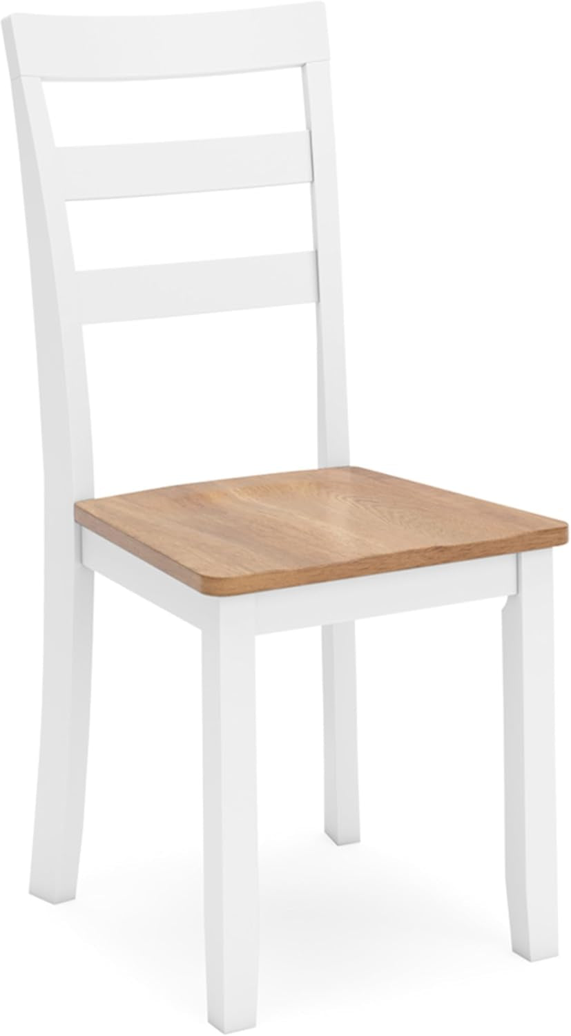 Gesthaven Solid Wood Frame Dining Chair, Set of 2, White/Natural-2
