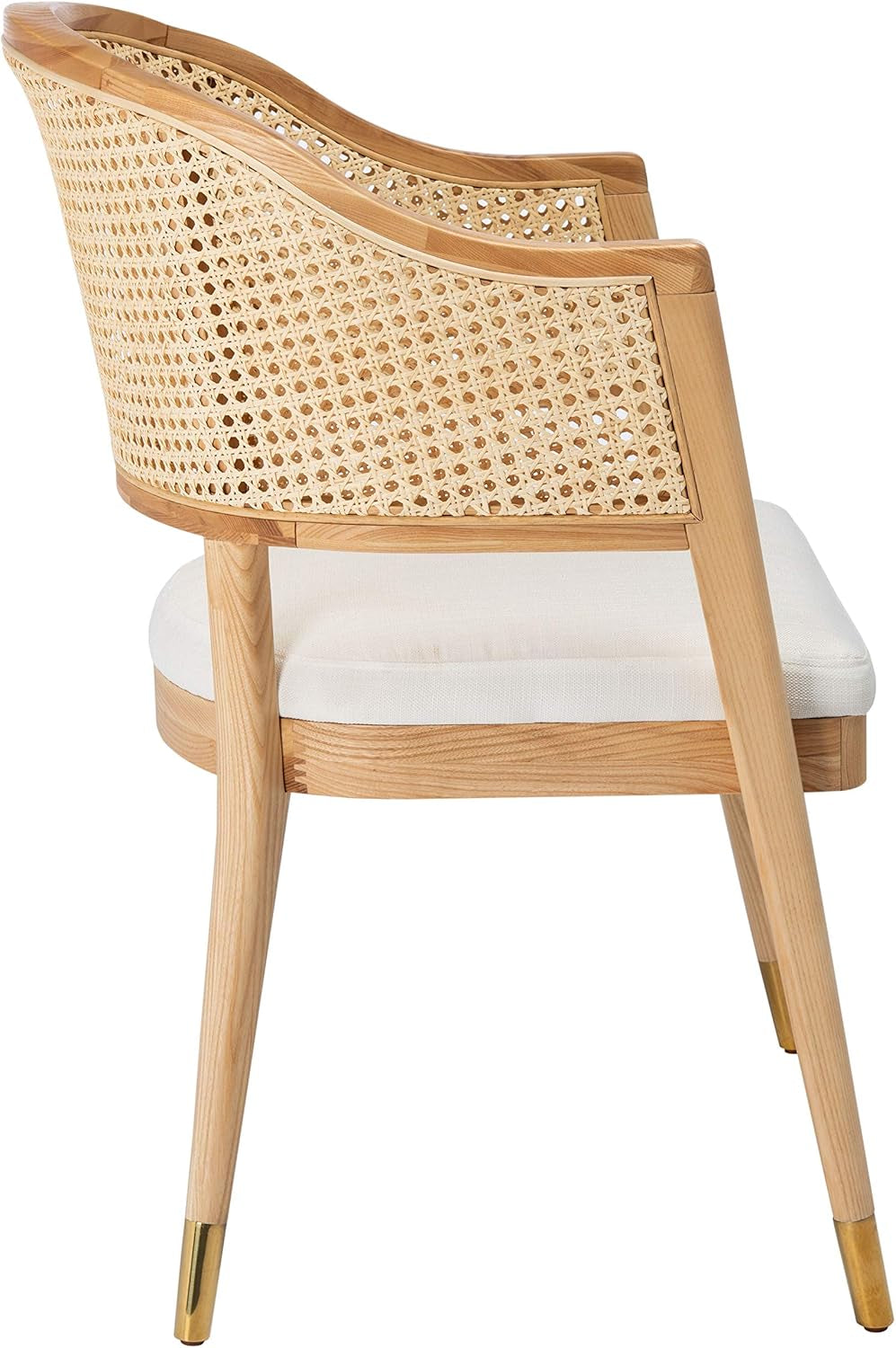 Couture Home Collection Rogue Natural Rattan Living Room Dining Accent Chair (Fully Assembled) SFV4106B-3