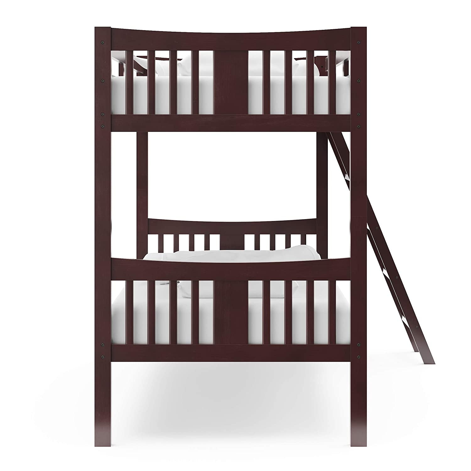 Caribou Bunk Bed Twin over Twin Bunk Bed (Espresso) - GREENGUARD Gold Certified, Twin Bunk Beds for Kids, Converts to 2 Individual Twin Beds, Bunk Beds for Kids-4