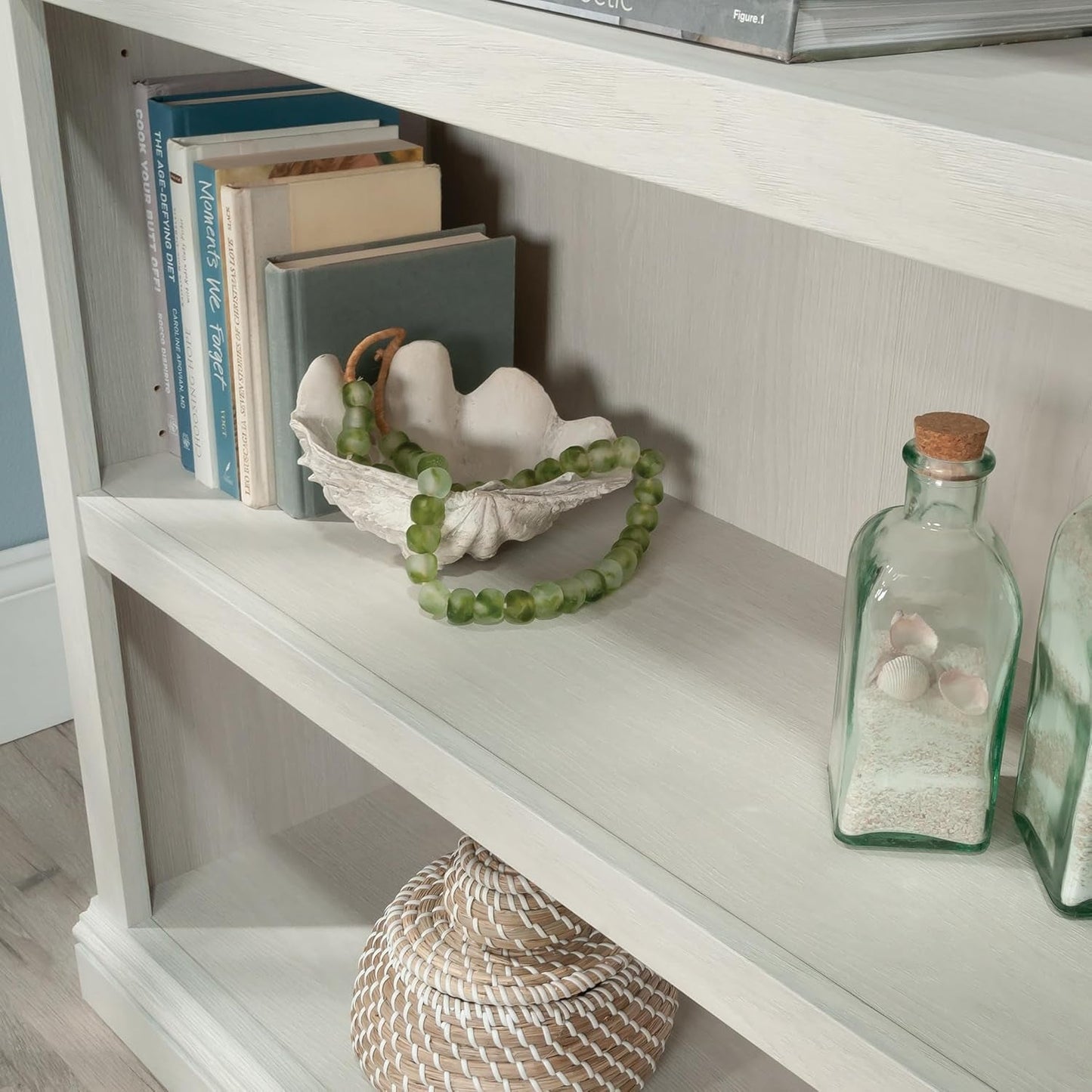 3 Tier Book Shelf Wooden Bookcase Multipurpose Bookshelf for Home Office, Living Room, in Glacier Oak-3