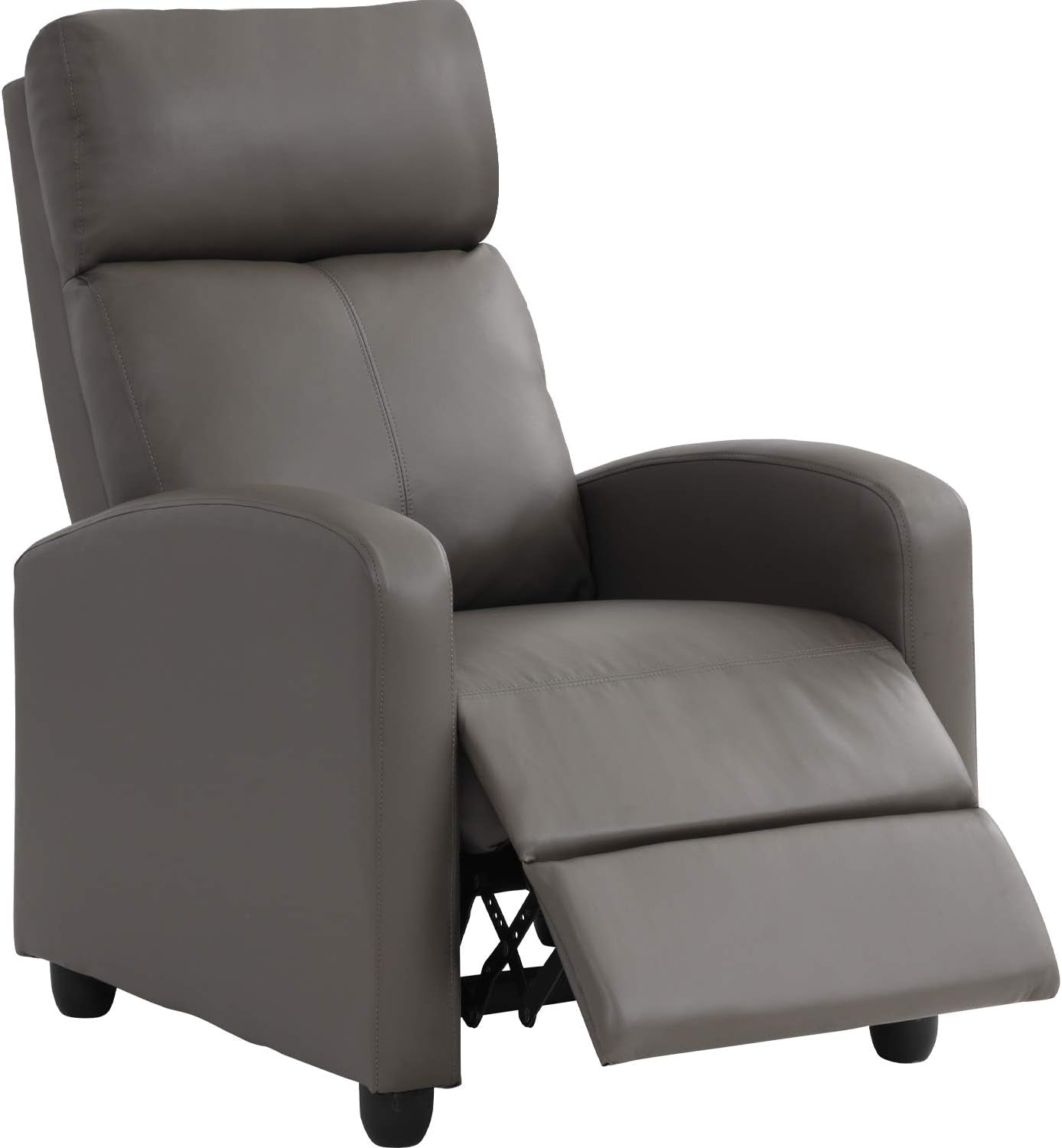 Recliner Chair Single Sofa Winback Chair Home Theater Seating Modern Reclining Chair Easy Lounge with Padded Seat PU Leather Padded Seat Backrest for Living Room Reading Chair Recliner Sofa-0