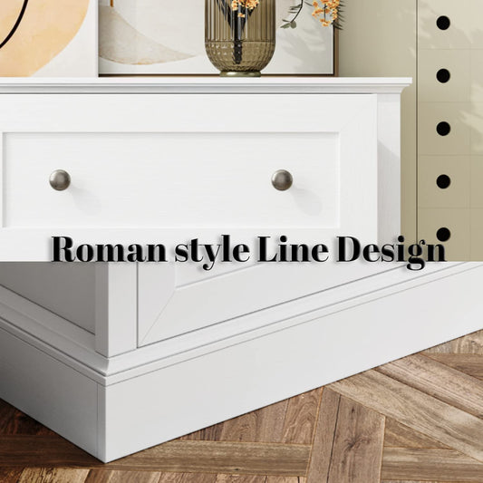 Black Steel Frame 4 Drawer Dresser-1
