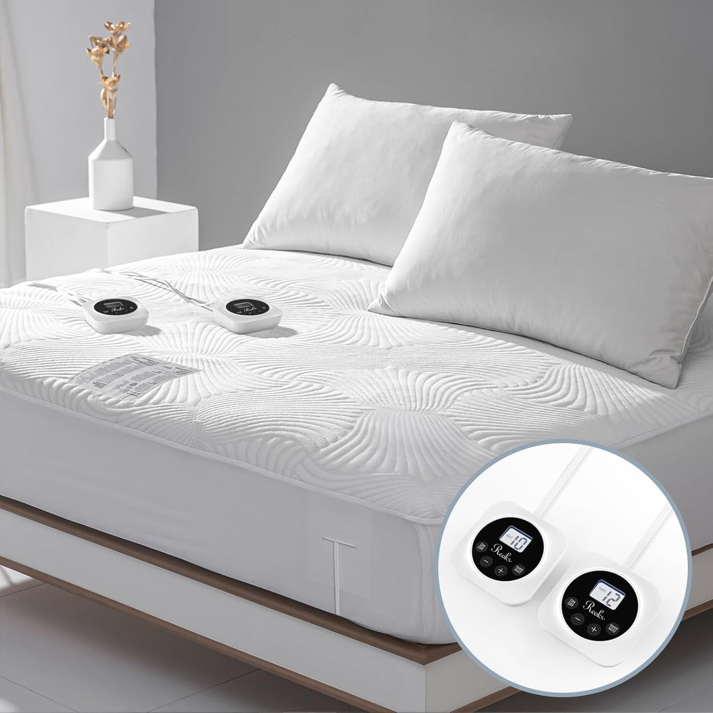 Heated Mattress Pad, Queen Size, 10 Heat Settings-0
