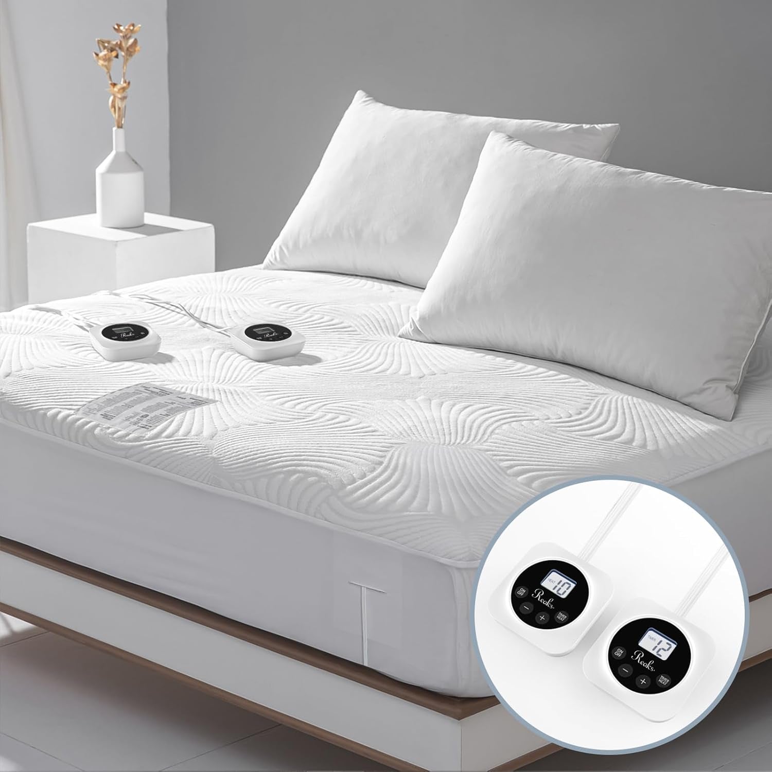 Heated Mattress Pad, Queen Size, 10 Heat Settings-0